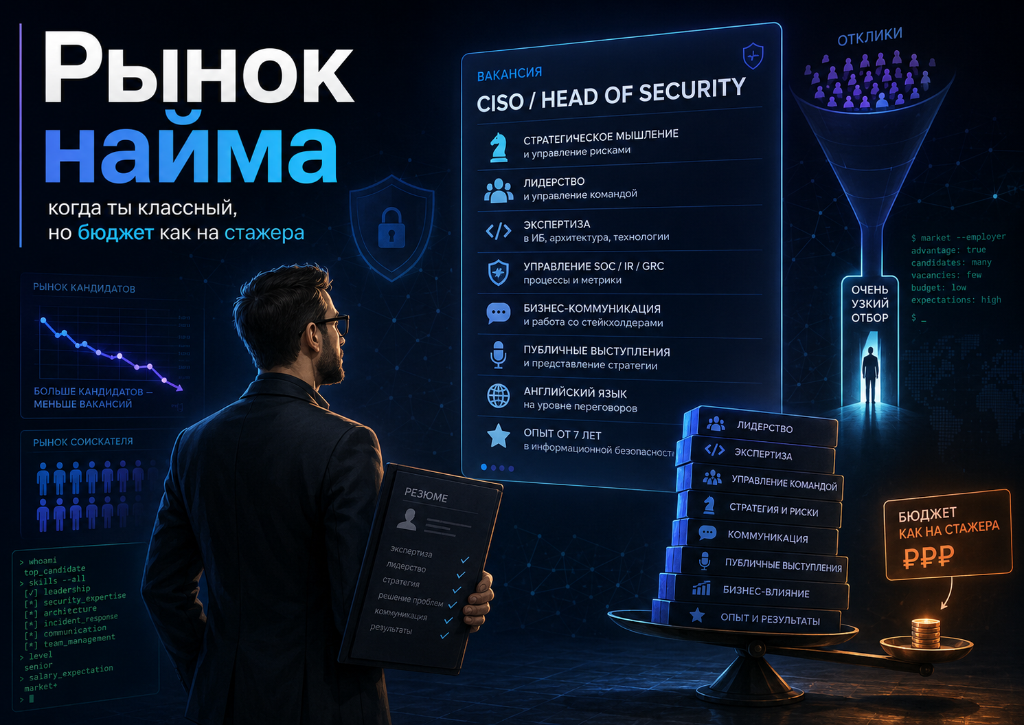 Рынок найма в России: когда ты классный, но бюджет как на стажёра